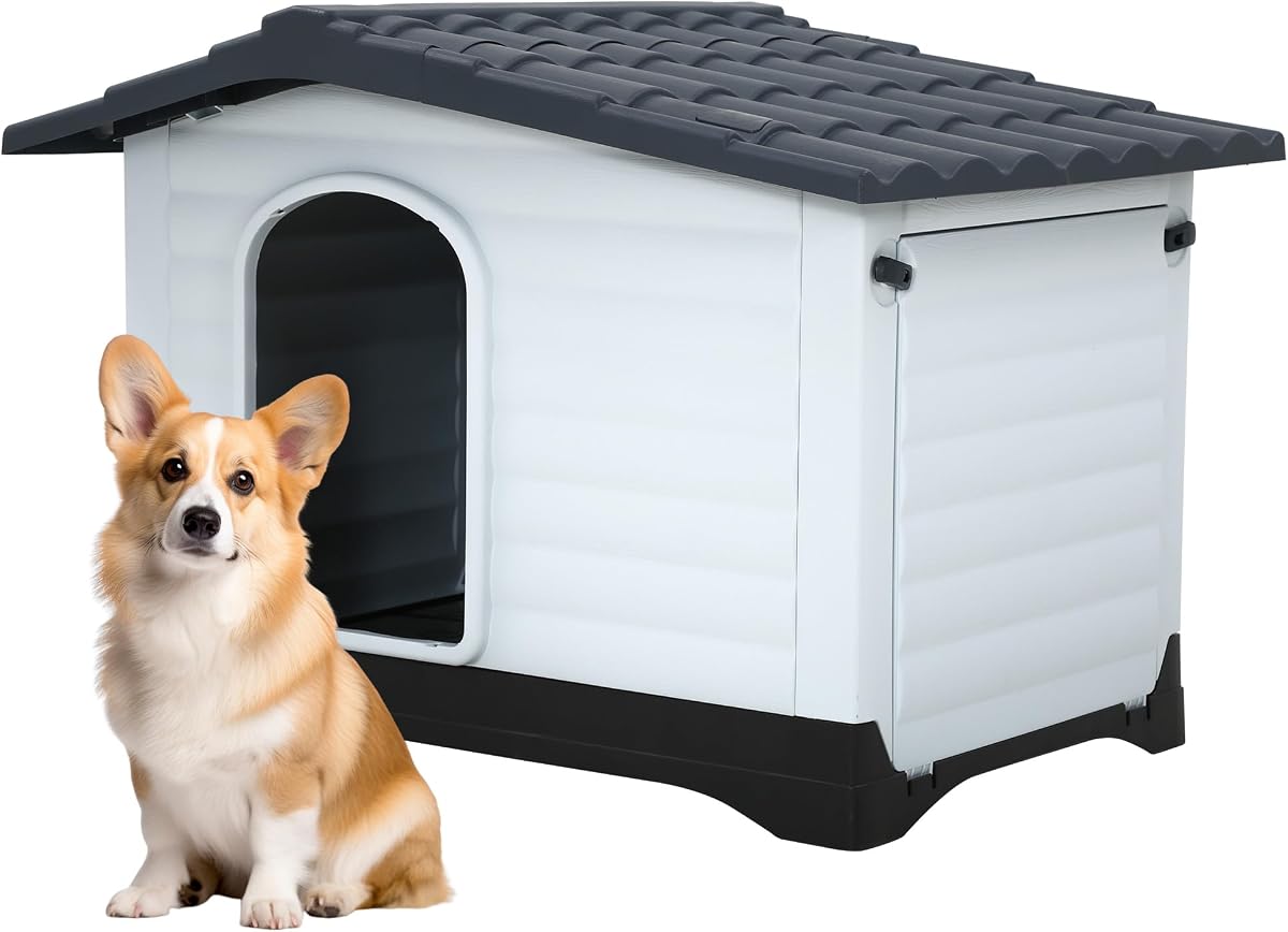 FDW Plastic Dog House, 26 × 35 × 27″
